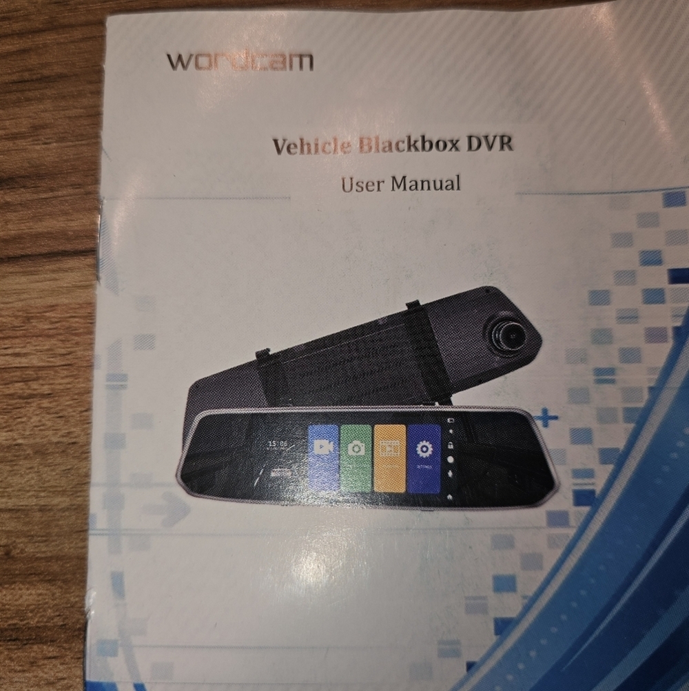 7" Touch Screen Rear-view‎ Mirror Vehicle Traveling Recorder w 16GB SD Card
